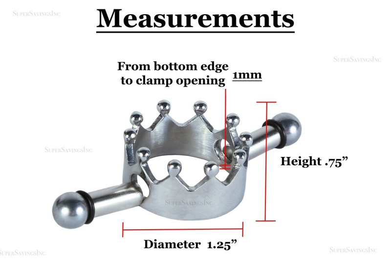 Nipple Crown Clamps Powerful Magnetic Metal Clamps For Bondage Fetish BDSM gallery