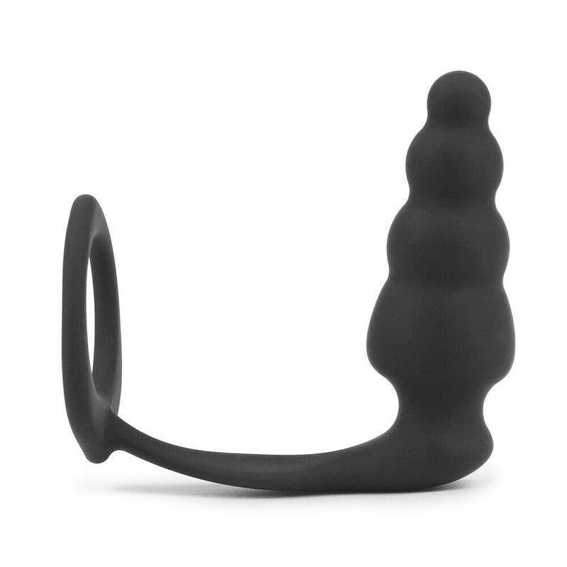 All Cockring & Anal Plug Combo, Penis Ring & Self Butt Plug Men P-Spot, Prostate