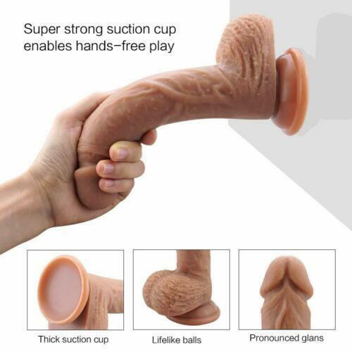 Dildo Men Gay Anal Realistic Lifelike Silicone Penis Suction Cup Women Sex Toys gallery