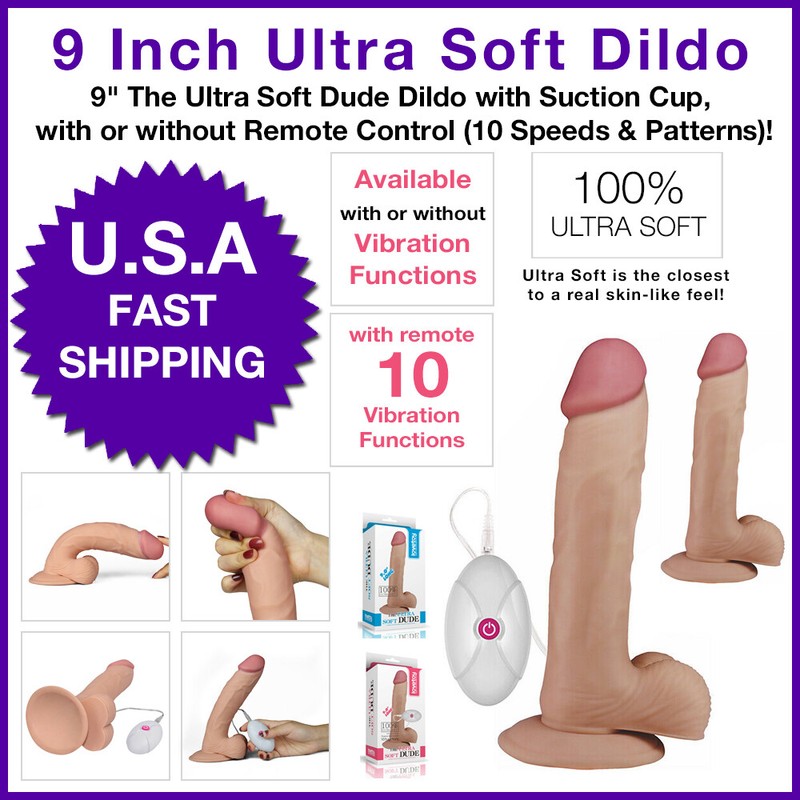 Lovetoy Consolador Vibrador Ultra Soft Ventosa / Control Remoto 10 velocidades