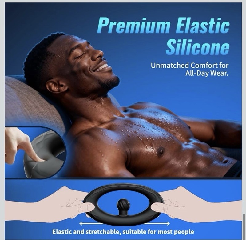 Vibrating Cock Ring for Couples with Flexible Bulb Clitoral 10 Vibration Modes gallery