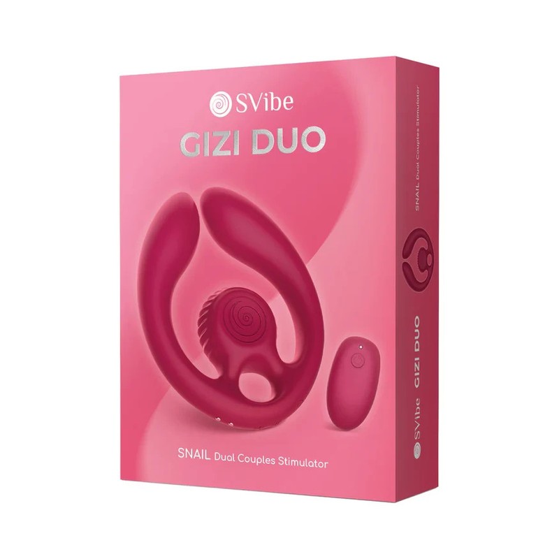 NEW SVibe Snail GIZI Duo Couples Stimulator – Burgundy Free Shipping