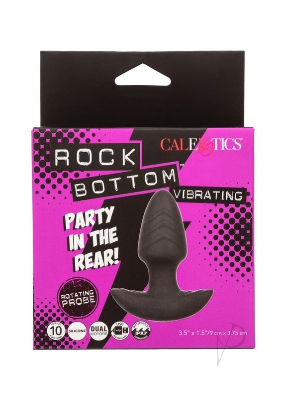 Rock Bottom Vibrating Rotating Probe Rechargeable Silicone Anal Vibrator –