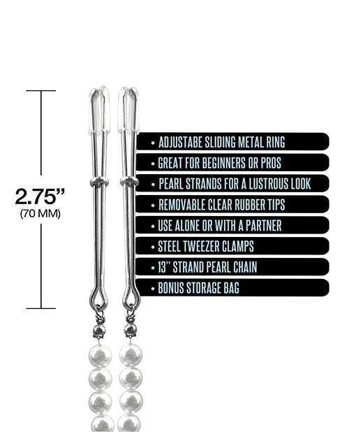 Nixie Pearl Drop Tweezer Nipple Clamps gallery