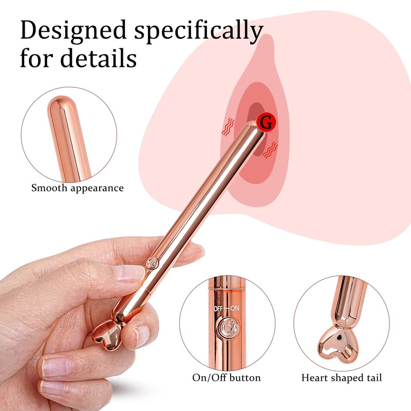 Mini Vibrator G-spot Clit Dildo Body Massager Rechargeable Sex Toys for Women
