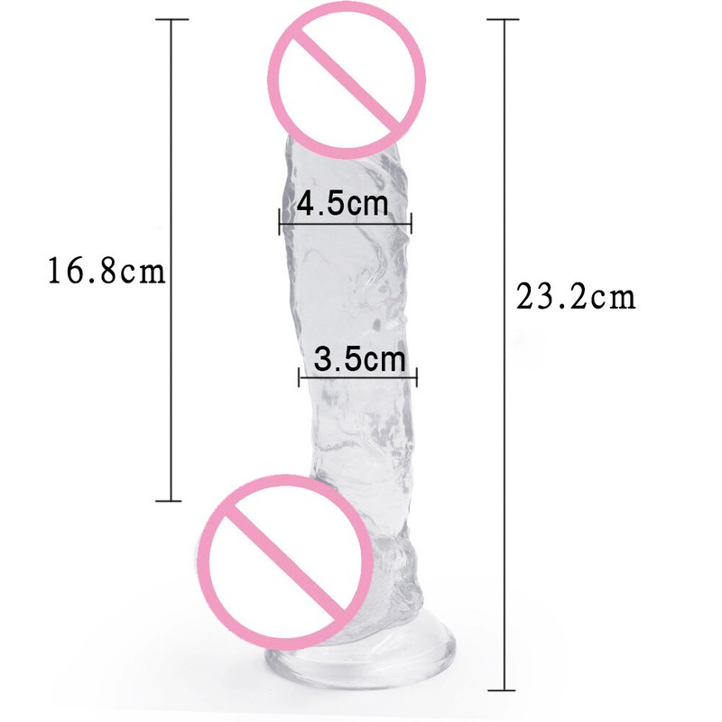 45mm Dildo 232 mm Dildos Masturbation Penis with Suction Cup For Women Sex Toys