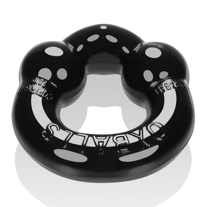 Oxballs Ultraballs 2pc Cock Ring Set Blue / Black - Cock & Ball Toy gallery