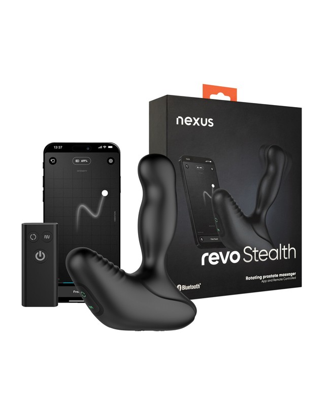 Nexus Revo Stealth App Enabled Rotating & Vibrating Prostate Massager – Black