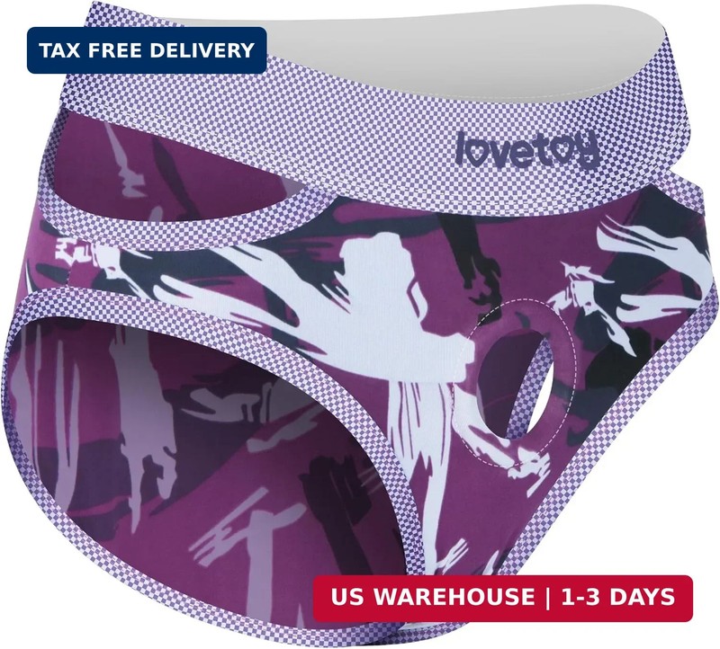 Lovetoy Strap On Dildo Strapon Soft Purple Dildo Harness Strap-on Harness with 1
