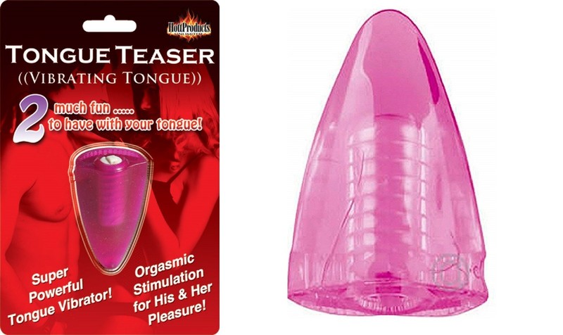 Tongue Teaser Purple Vibrator, Adult Couple Naughty Kinky Foreplay Sex Toy, New