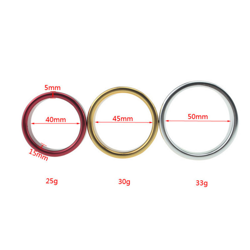 Male Penis Ring Stainless Steel Cock Ring Male Sex Toys For Stronger Erection gallery