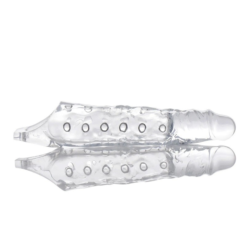 Add 3" Realistic Penis Extender Extension Sleeve Cock Sheath Enlarger Enhancer gallery