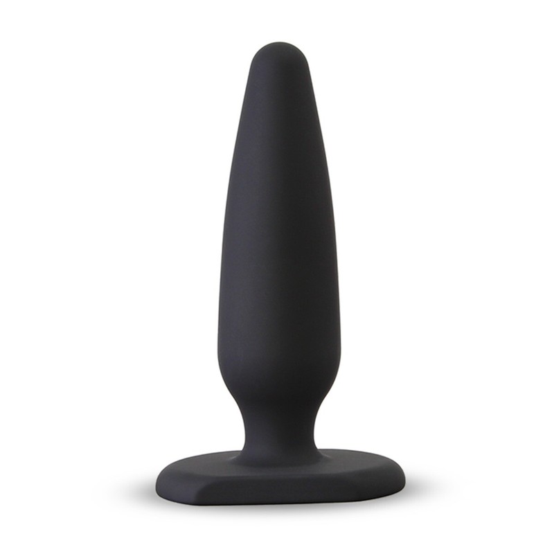 Soft Smooth Flexible 5&Prime; Black Silicone Anal Butt Plug Anal Play Training Sex Toy