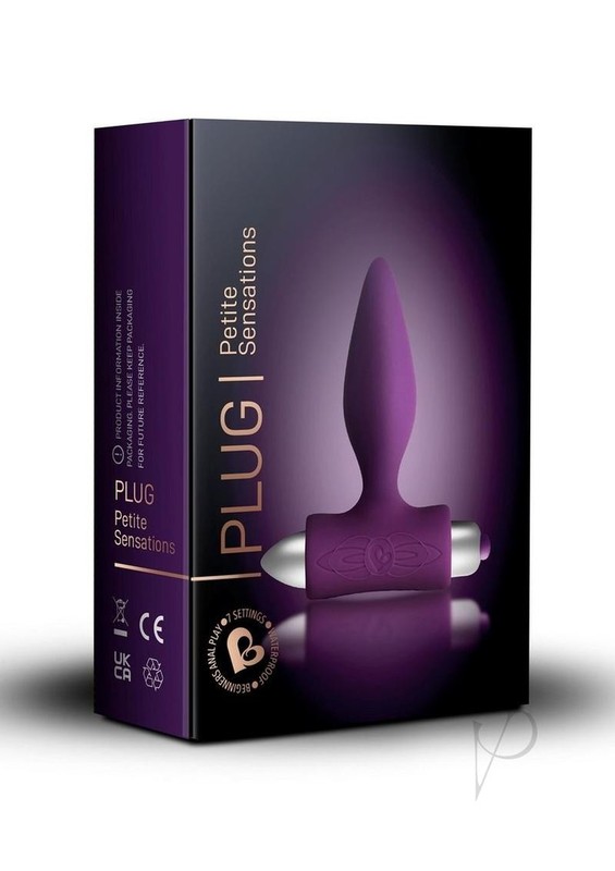 Petite Sensations Silicone Vibrating Butt Plug – Purple