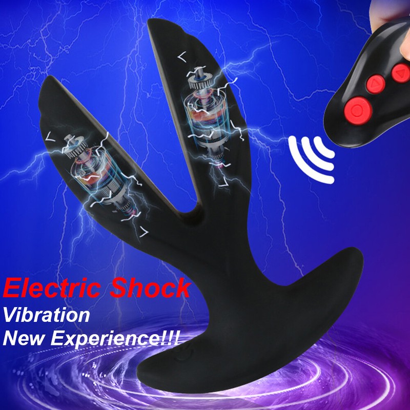 Male ELECTRIC Masturbators Automatic SHOCK Anal Plug THERAPY Sex Toy for Men Gay gallery