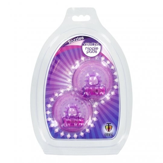 Razzles Vibrating Nipple Pads Vibrator Nipples Vibrating Trinity Vibes Purple NR