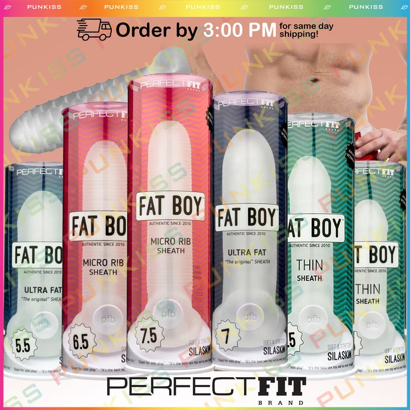 Perfect Fit FAT BOY Sheath Realistic Penis Extender💋Cock Sleeve Girth Enlarger