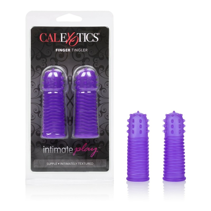 Cal Exotics Intimate Play Finger Tingler Purple – Finger Masturbation Sleeve