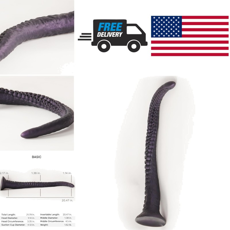 Monster Fantasy Tentacle Dildo 20 Inch Non Porous Silicone Unique Design