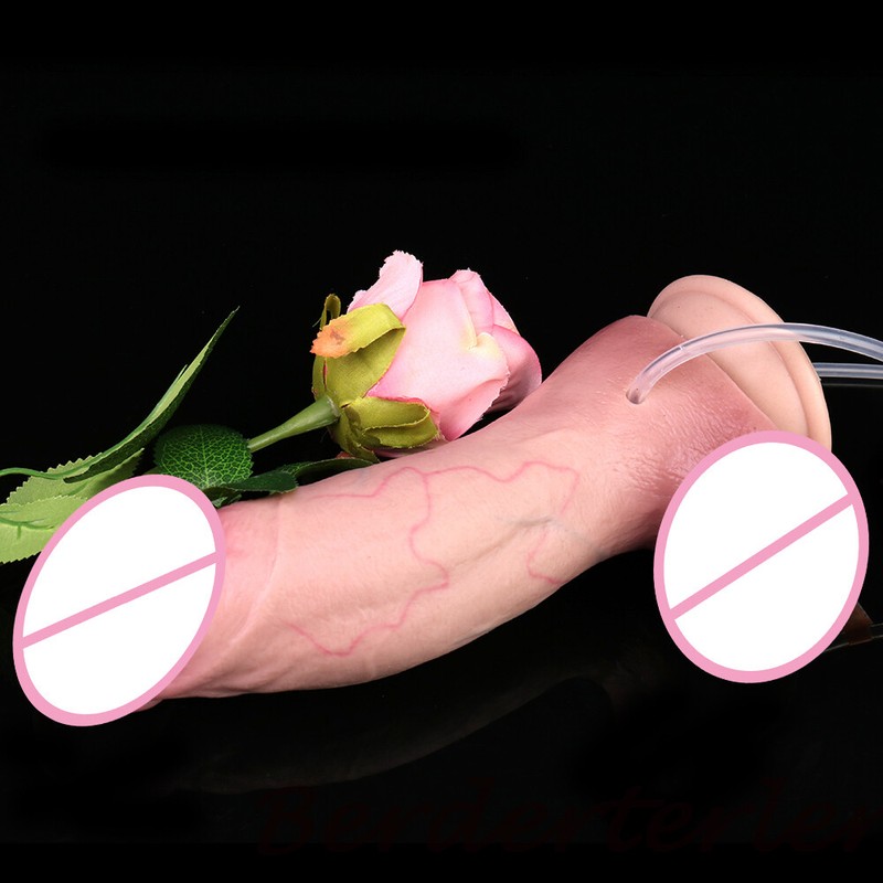 23cm Large Pump Up Dildo With Squirting Function Inflatable & Ejaculating Dildos gallery