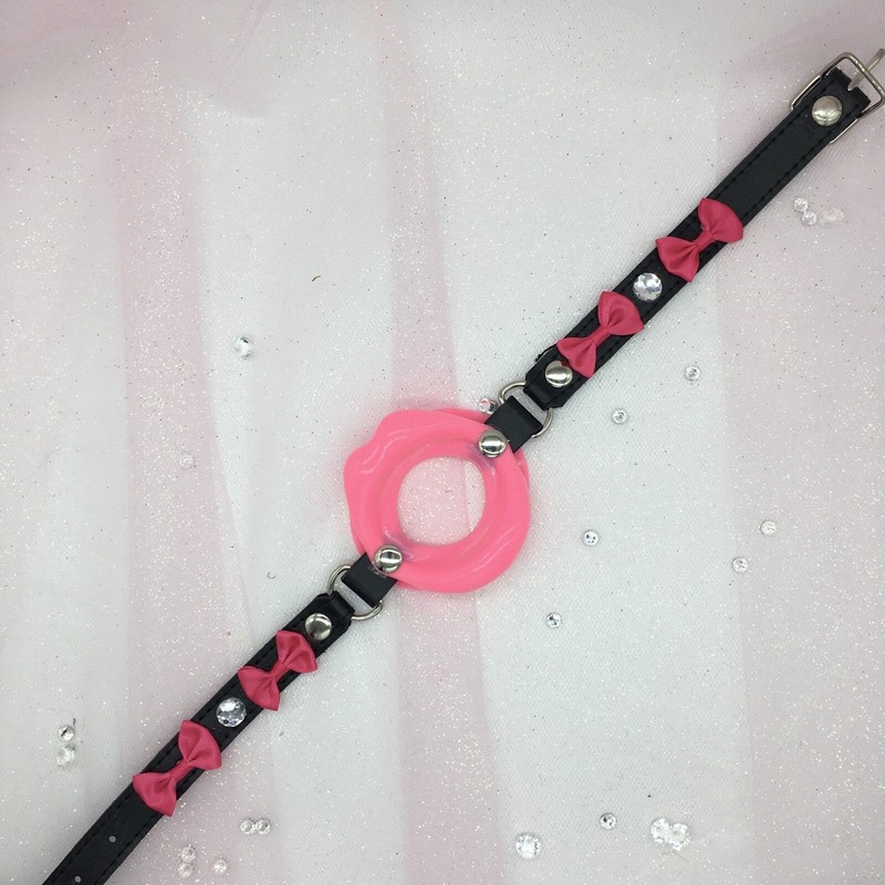 DDLG Submissive Bondage Open Lips Mouth Gag Ball BDSM Petplay Daddy’s Slut Whore gallery