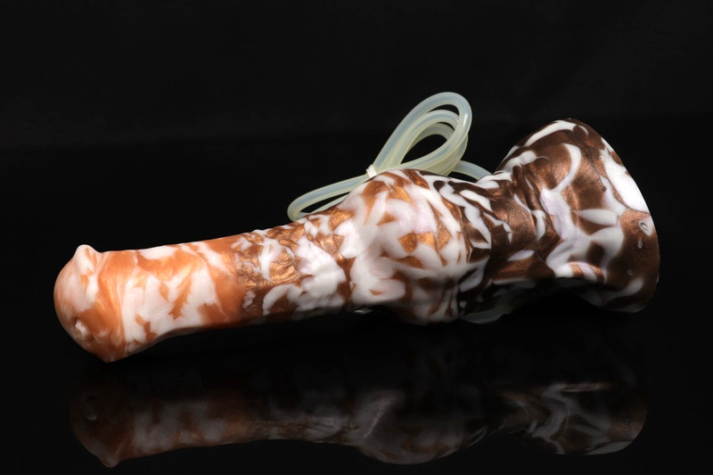 NEW Bad Dragon TUCKER Fantasy LARGE Silicone Dildo CUM TUBE + SUCTION Cup Toy