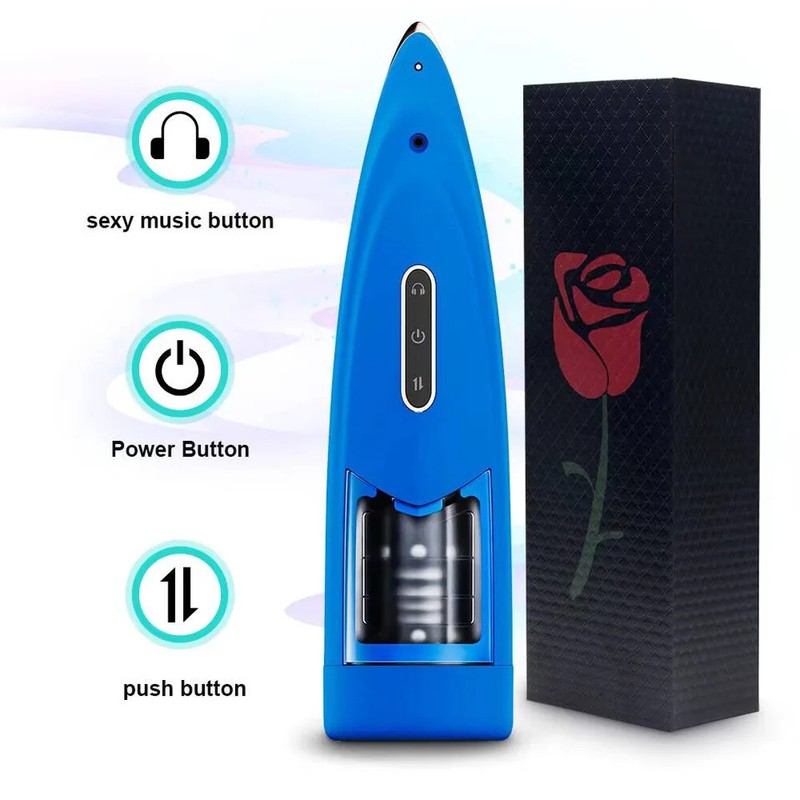 Male Masturbaters Automatic HandsFree Thrusting Cup Rotating Stroker Men Sex Toy gallery