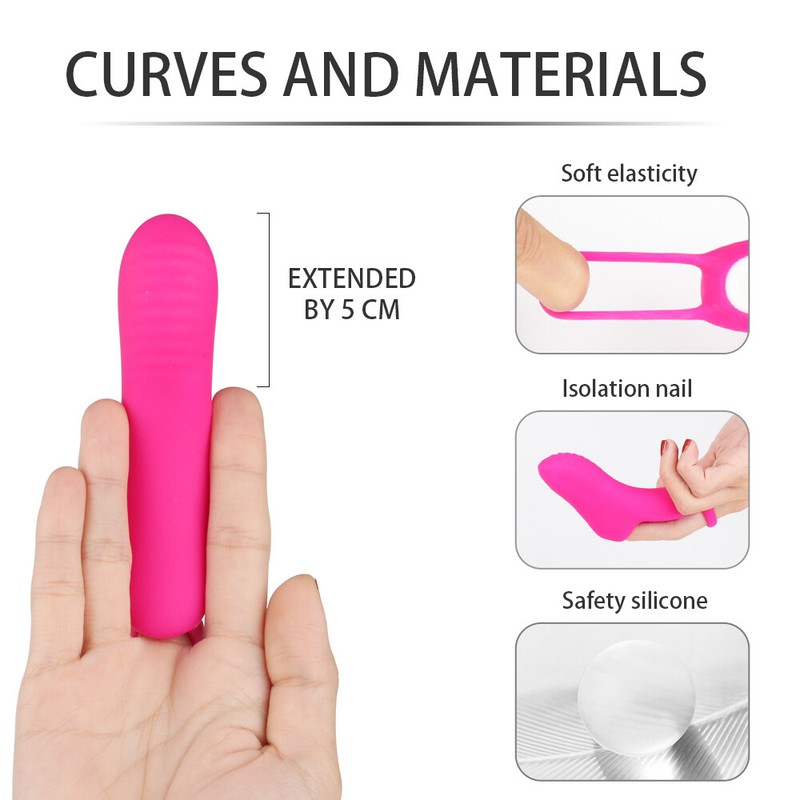 Rechargeable-Sex Toys For Women Finger Vibrator Massager Clit G-spot Stimulator gallery