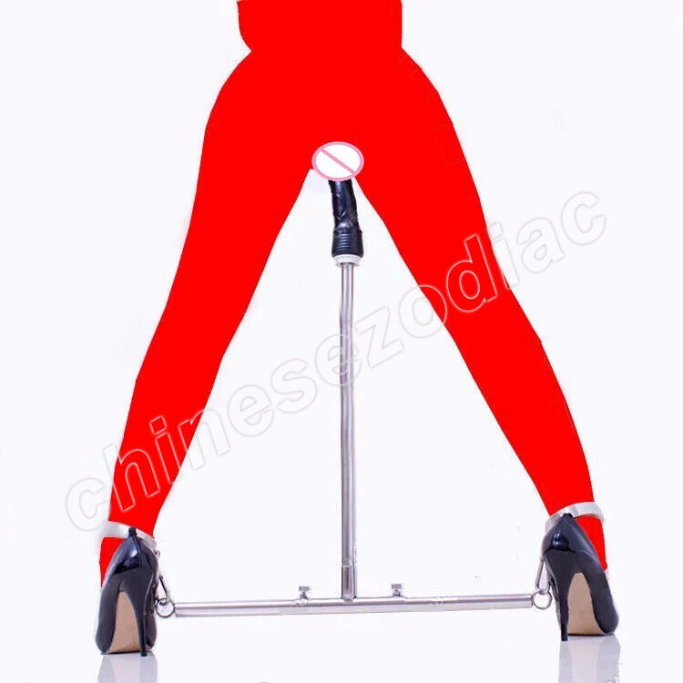 Metal Frame BDSM Device Ankle cuffs Dildo Anal Plug Spreader Open Leg Sex Toys gallery
