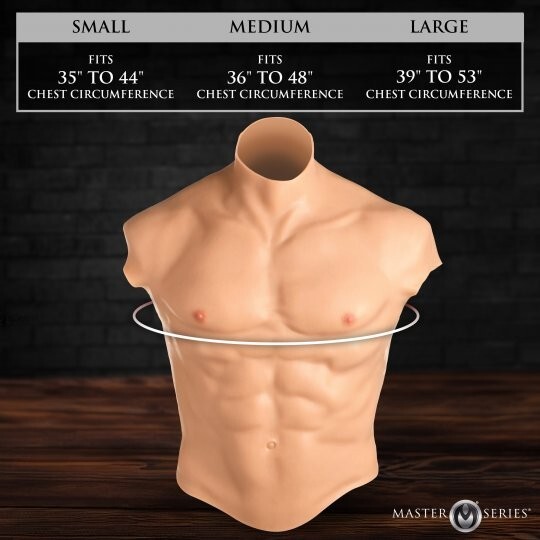 Ripped Silicone Male Chest - Small gallery