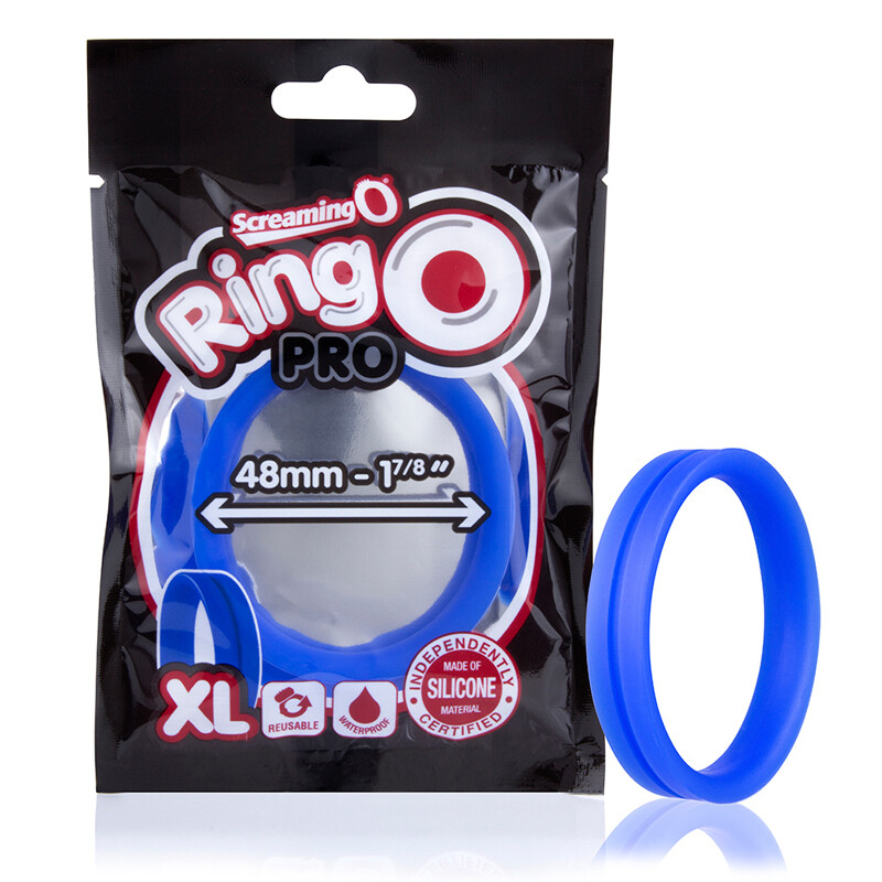 Screaming O RingO Pro XL Blue Stretchy Silicone Penis cock ring Sex Toy