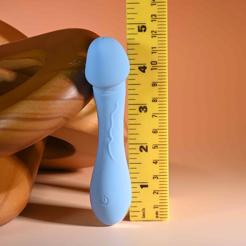 Selopa Dainty Dick Vibe Blue - Silicone Rechargeable Phallic Vibrator gallery