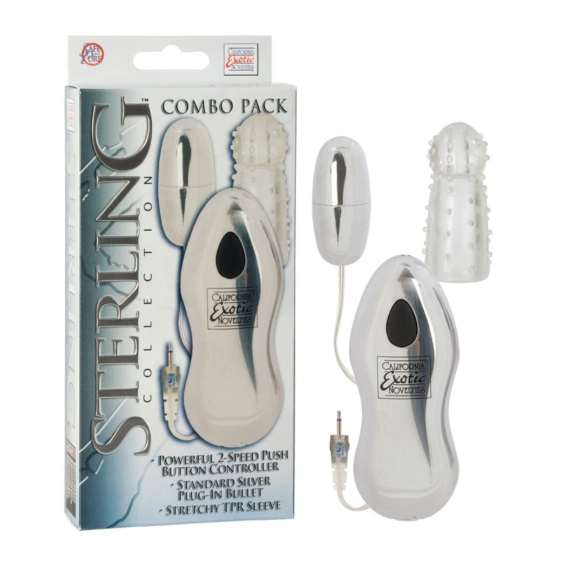 Sterling Collection Combo 3, Adult Female Foreplay Bullet Vibrator Sex Toy, New
