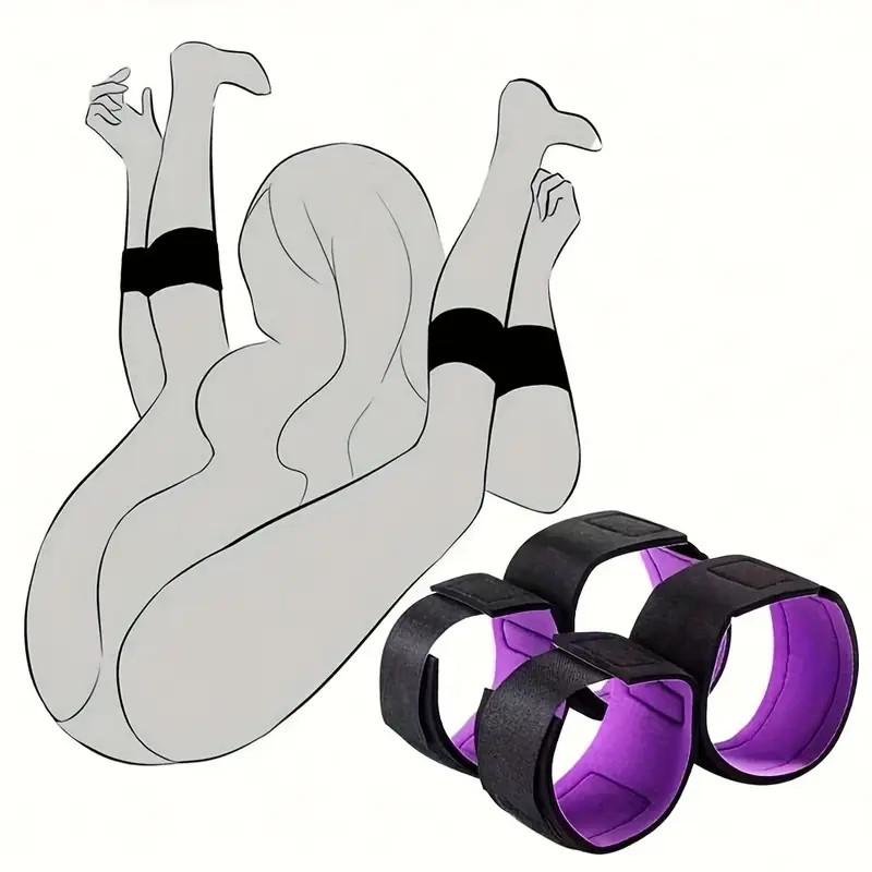 BDSM Bondage Restraints Kit Erotic Bondage Binding Hand and Foot Cuffs Women Men