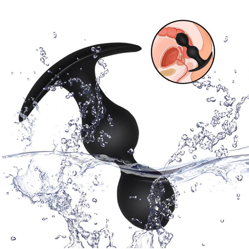 Big Flower Adult Sex Silicone Butt Plug Stimulation Massager Anal Beads for Man