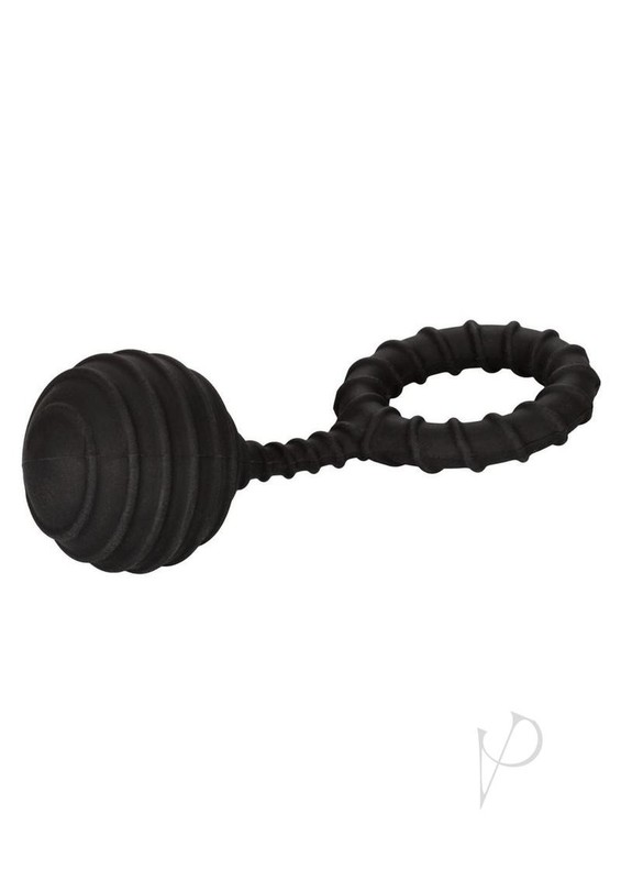 COLT Weighted Silicone Cock Ring - Large - Black gallery