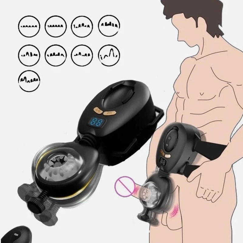 Wearable Automatic Male Masturbator with Removable Belts Toy Blowjob Sex Machine gallery