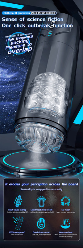 Male Masturbaters Automatic HandsFree Rotating Cup Thrusting Stroker Men Sex Toy gallery