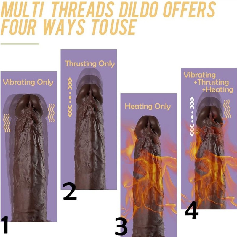 Telescopic Realistic Thrusting Dildo Automatic Sex Toys for Women Remote Control gallery