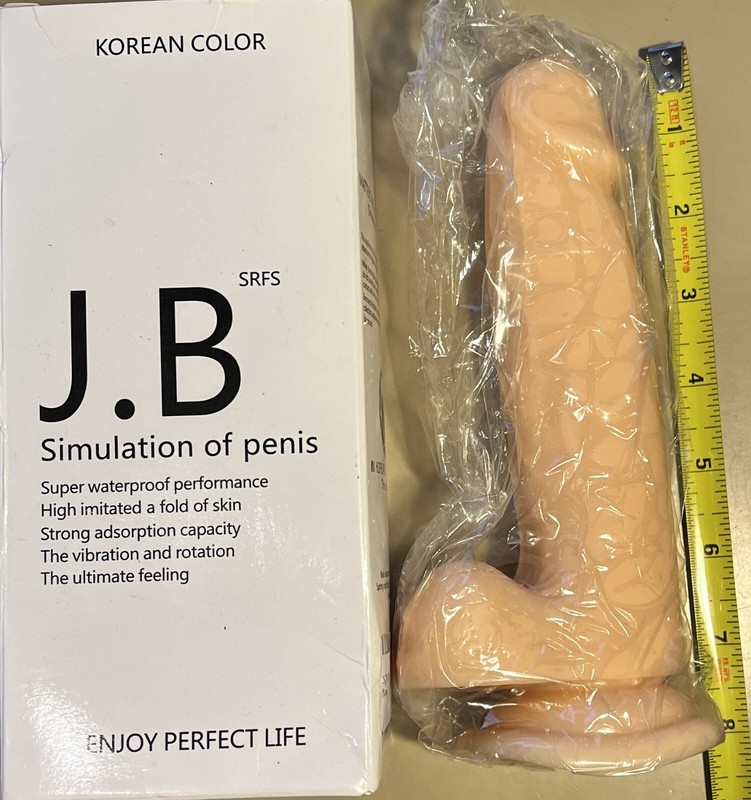 J.B – SIMULATION OF PENIS – 7&Prime; FLESH Color DILDO with SUCTION CUP ADULT SEX TOY