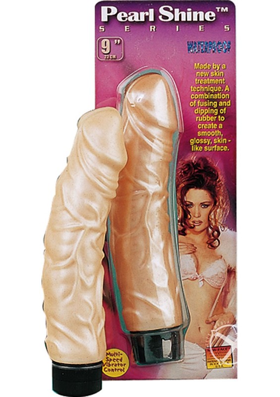 Pearl Shine Big Boss Vibrator 9in – Vanilla