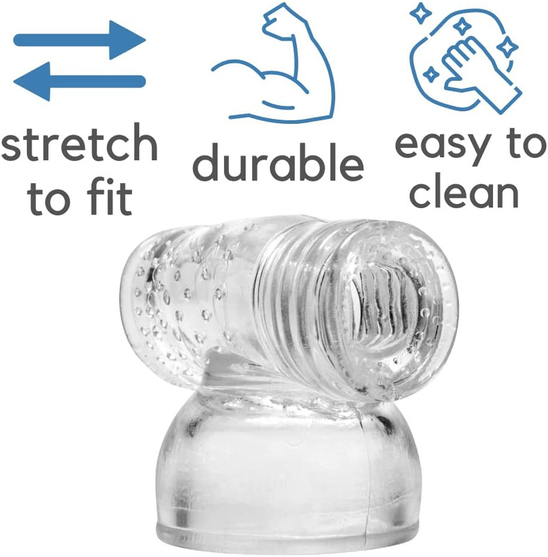 Clear TPE Male Humming Bird Attachment For Hitachi Magic Wand Massager Accessory gallery
