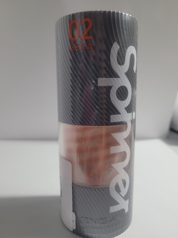 TENGA SPINNER 02 HEXA - clear - Spiral motion- Pleasure gear -with lotion