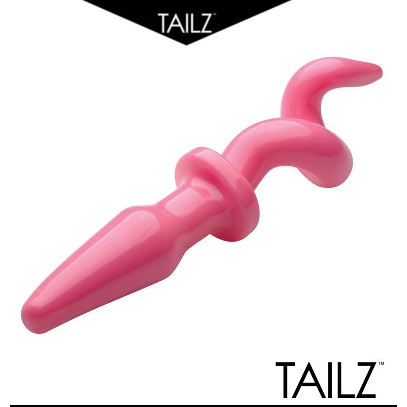 Tailz Piggy Tail Anal Plug Spiraled Butt Plug PIG Hog Sex Toy SUPER SLICK Pink