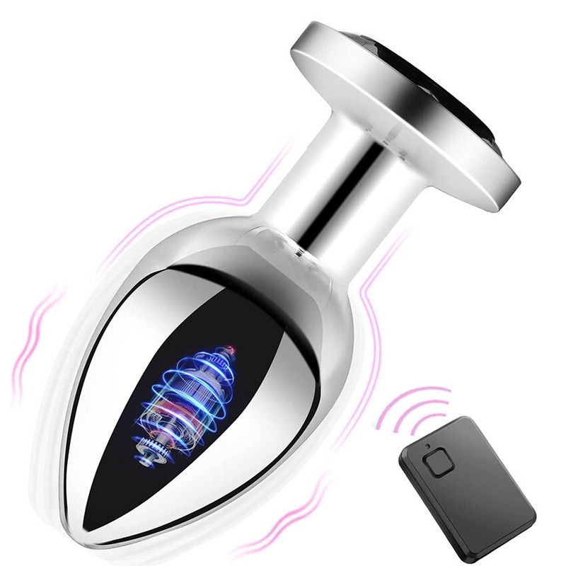 Stainless Steel Anal Butt Plug G-spot Stimulate Dildo Vibrator Prostate Massager gallery