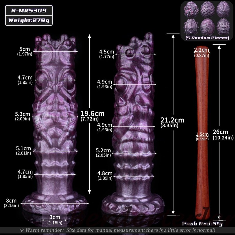 Manual Ovipositor Monster Hollow Anal Plug Egg-Laying Silicone Butt Ball Sex Toy gallery