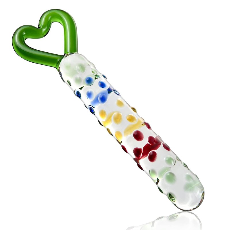 SXOVO GSpot Pleasure Wand Glass Dildo Adult Products Colorful Butt Expander C…