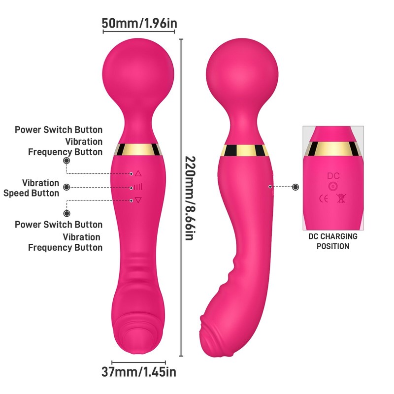 Sex Toys for Women Double Ended Head Vibrator G Spot Dildo Clit Vagina Massager gallery