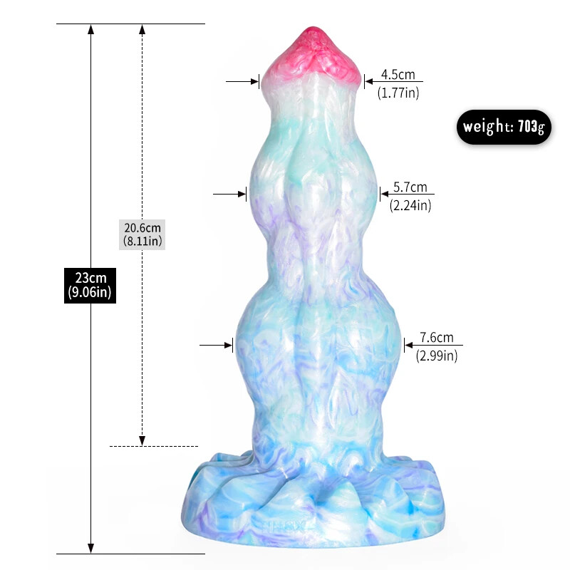 Silicone Fantasy Knot Dildo With Sucker Large Muscles Penis Anal Plug Sex Toys