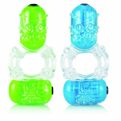 Color Pop Big O 2 Silicone Double Vibe Cockring Waterproof Assorted Colors gallery
